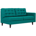Empress Right-Facing Upholstered Fabric Loveseat by Modway