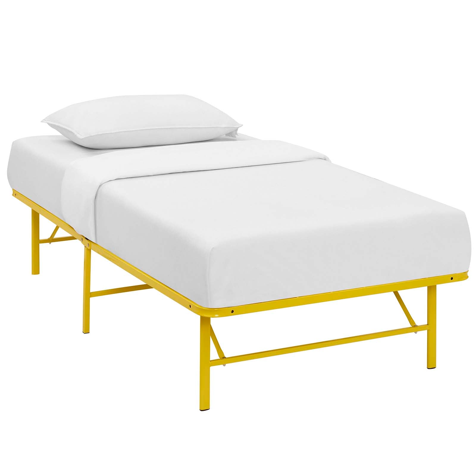 Horizon Stainless Steel Twin Bed Frame by Modway