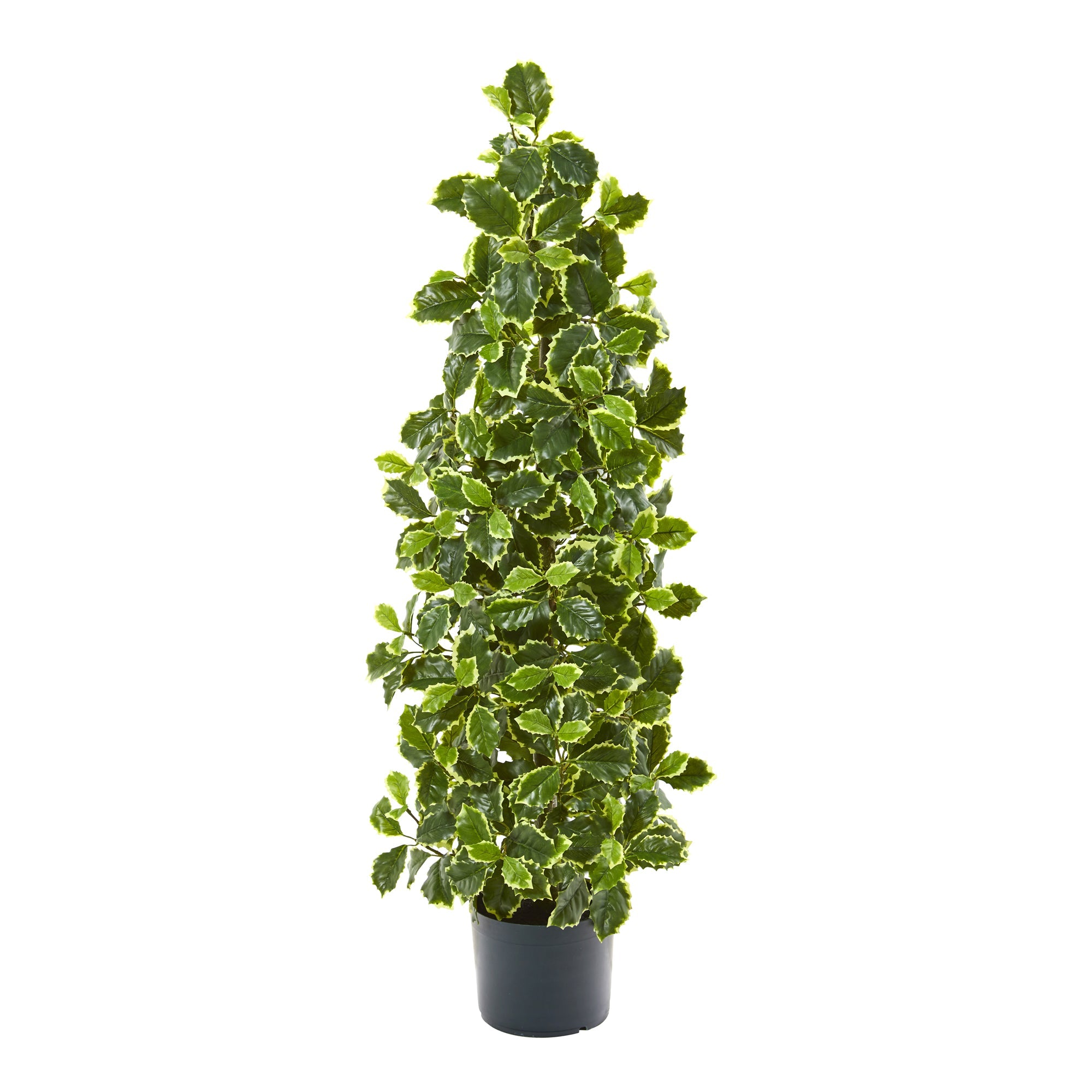 39"  Variegated Holly Leaf Artificial Tree (Real Touch)
