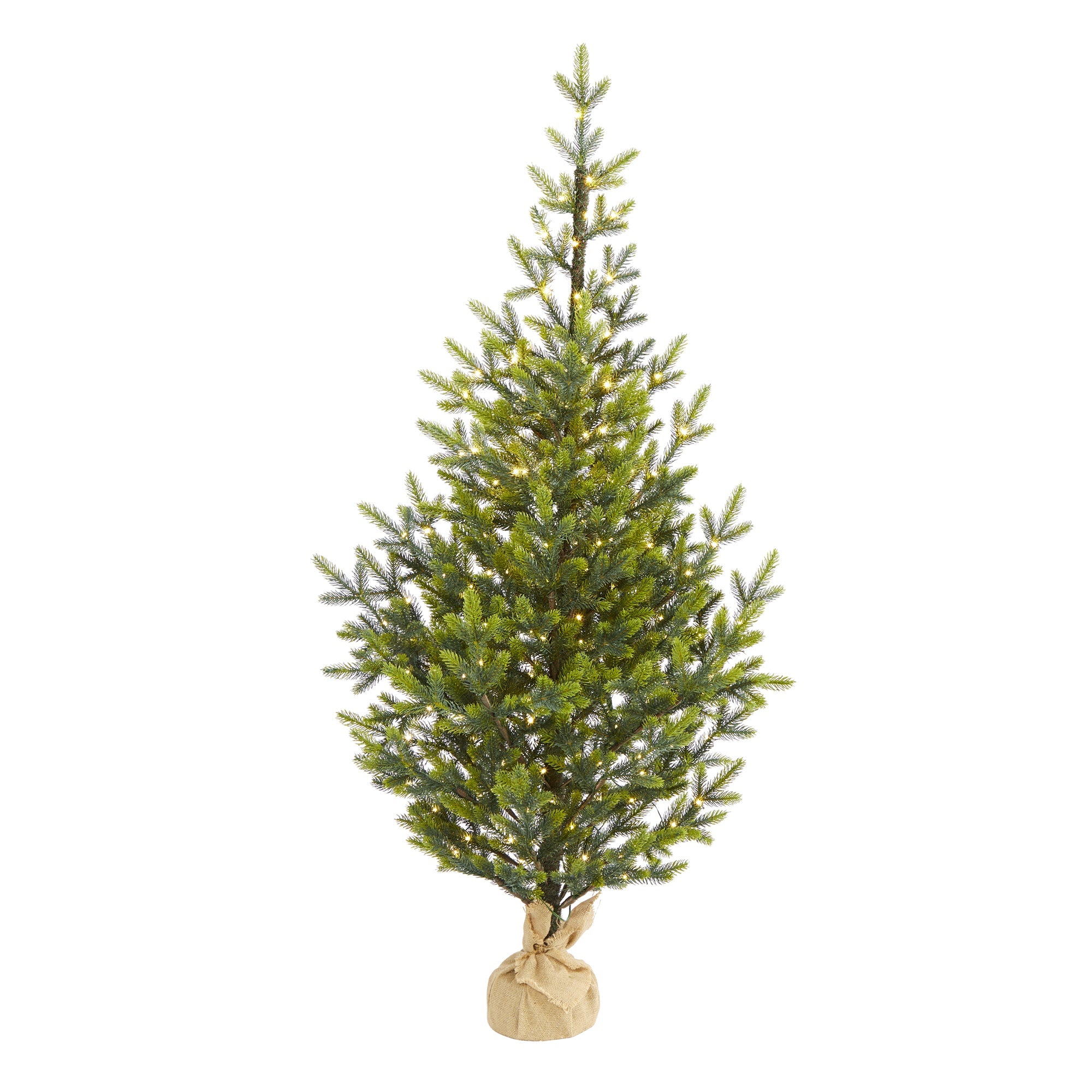 5' Fraser Fir "Natural Look" Artificial Christmas Tree w 200 Clear LED Lights