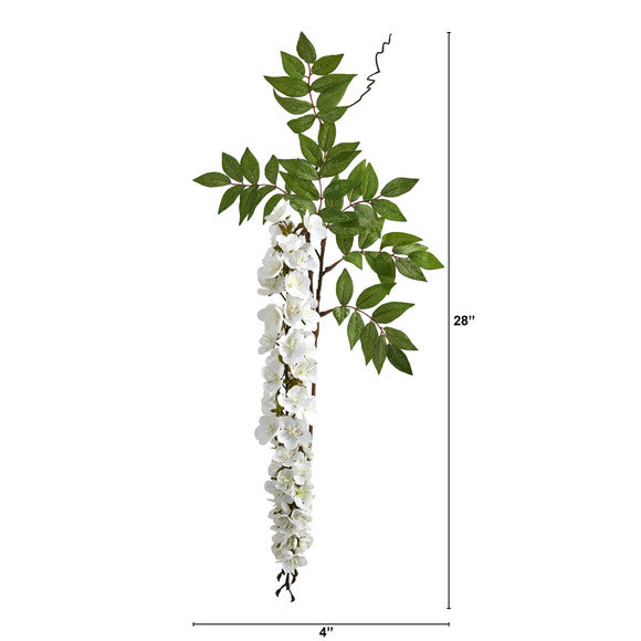 28" Wisteria Artificial Flower (Set of 8)