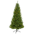 6.5' Green Valley Fir Artificial Christmas Tree w/ 350 Clear LED Lights