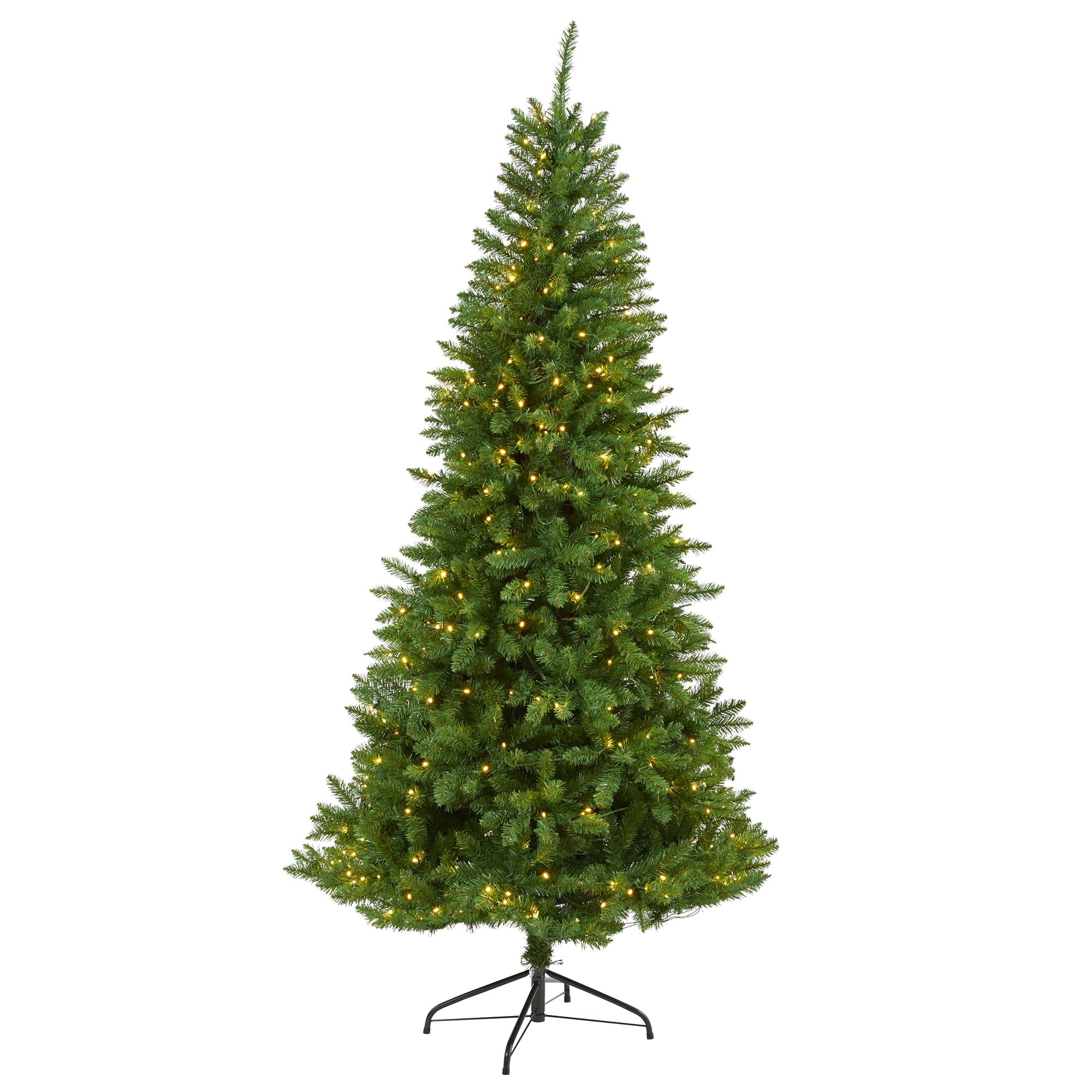 6.5' Green Valley Fir Artificial Christmas Tree w/ 350 Clear LED Lights
