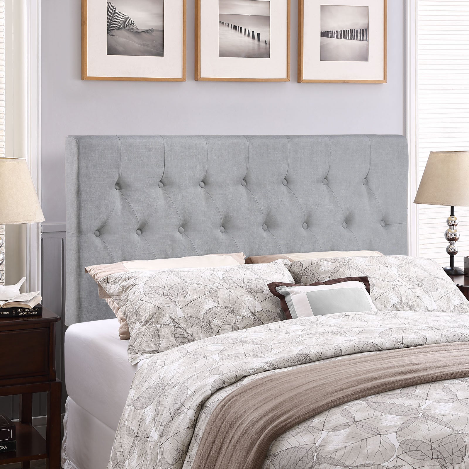 Clique Upholstered Fabric Queen Headboard by Modway