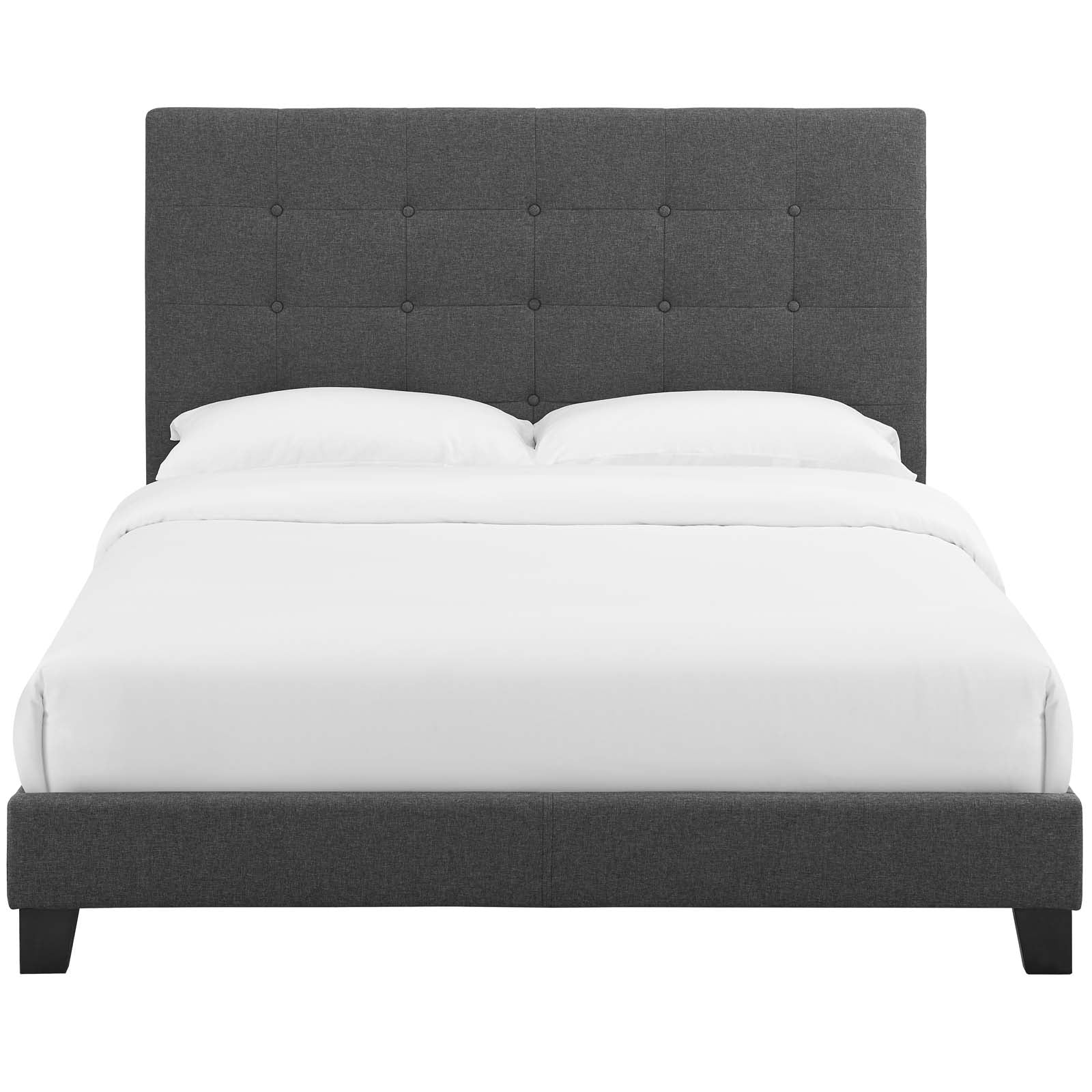 Melanie Tufted Button Upholstered Fabric Full Platform Bed by Modway