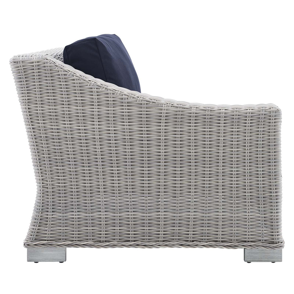 Conway Sunbrella¨ Outdoor Patio Wicker Rattan Left-Arm Chair by Modway