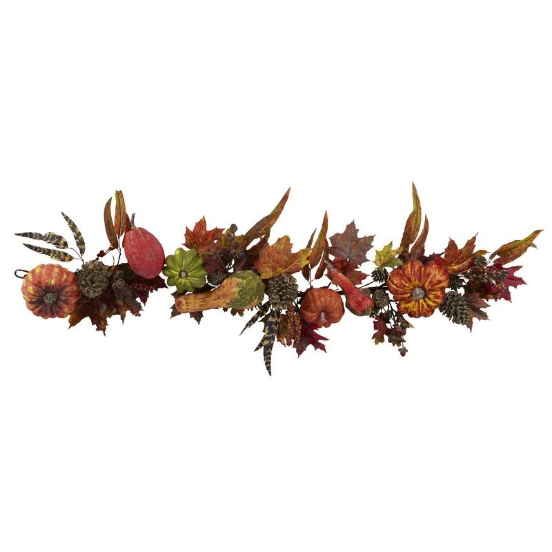 54"  Pumpkin & Gourd Garland