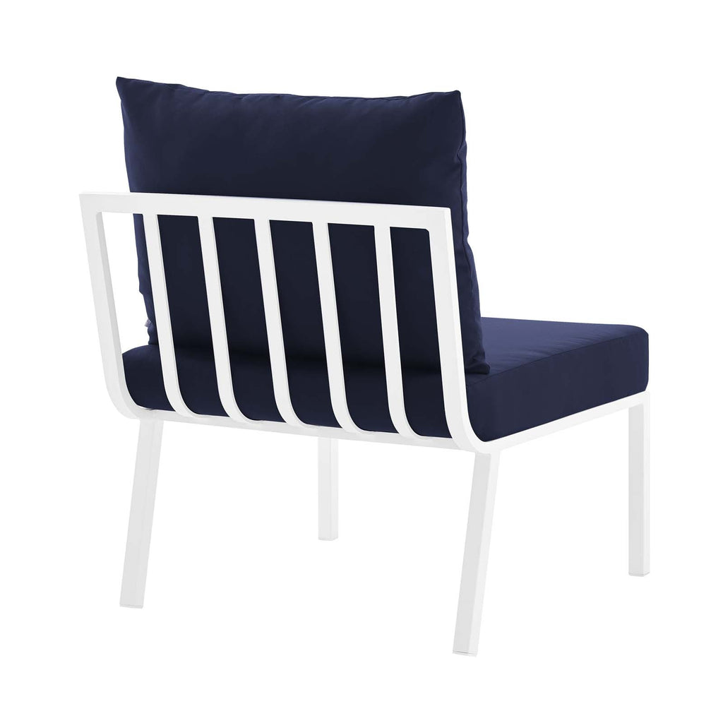 Riverside Outdoor Patio Aluminum Armless Chair by Modway