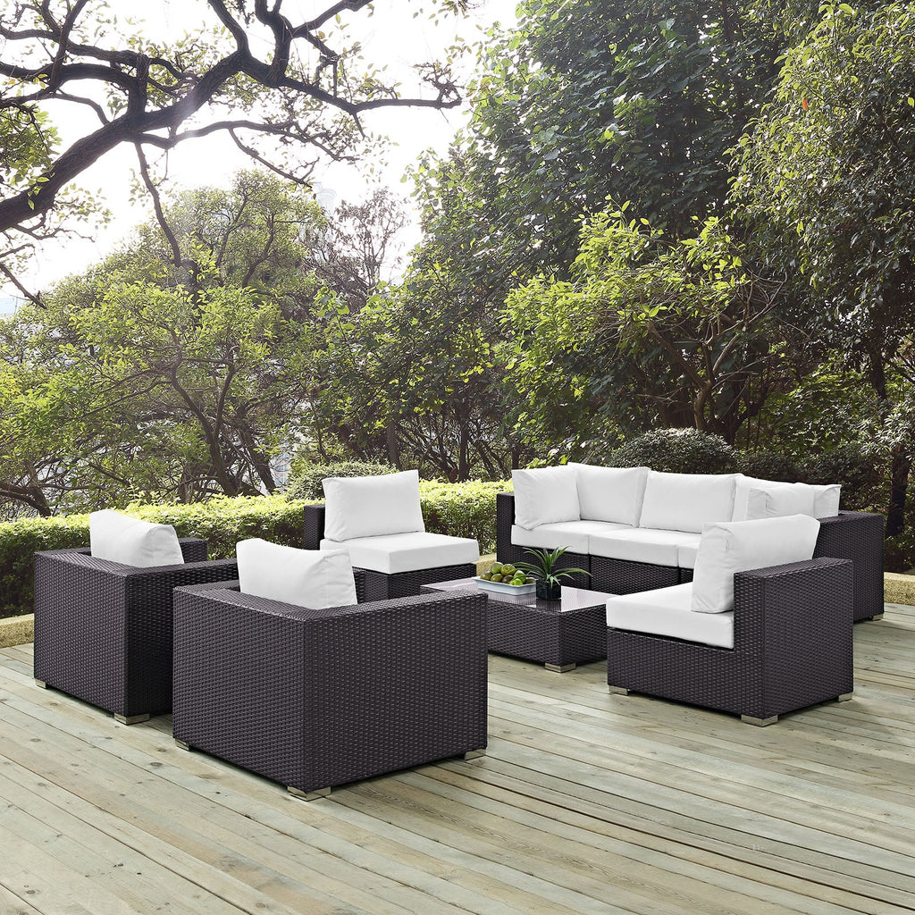 Convene 8 Piece Outdoor Patio Sectional Set by Modway