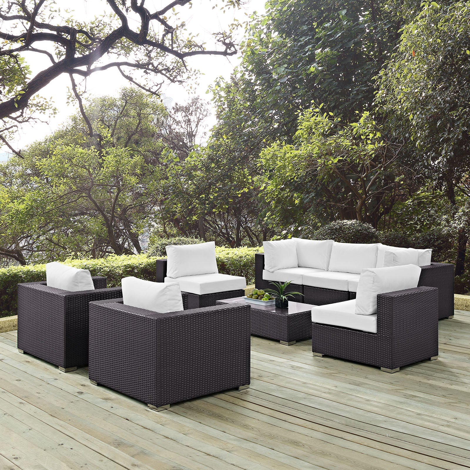 Convene 8 Piece Outdoor Patio Sectional Set by Modway