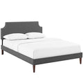 Corene Full Fabric Platform Bed with Squared Taper