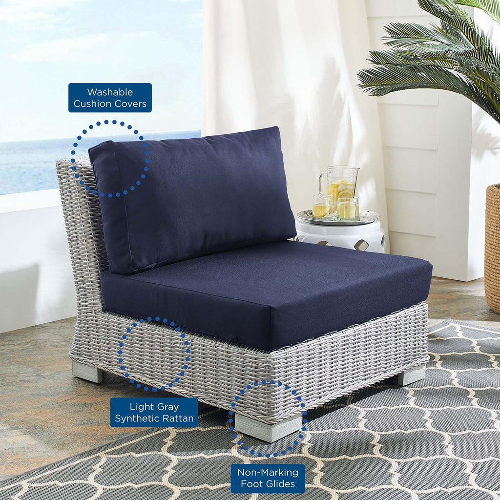 Conway Sunbrella¨ Outdoor Patio Wicker Rattan Armless Chair by Modway