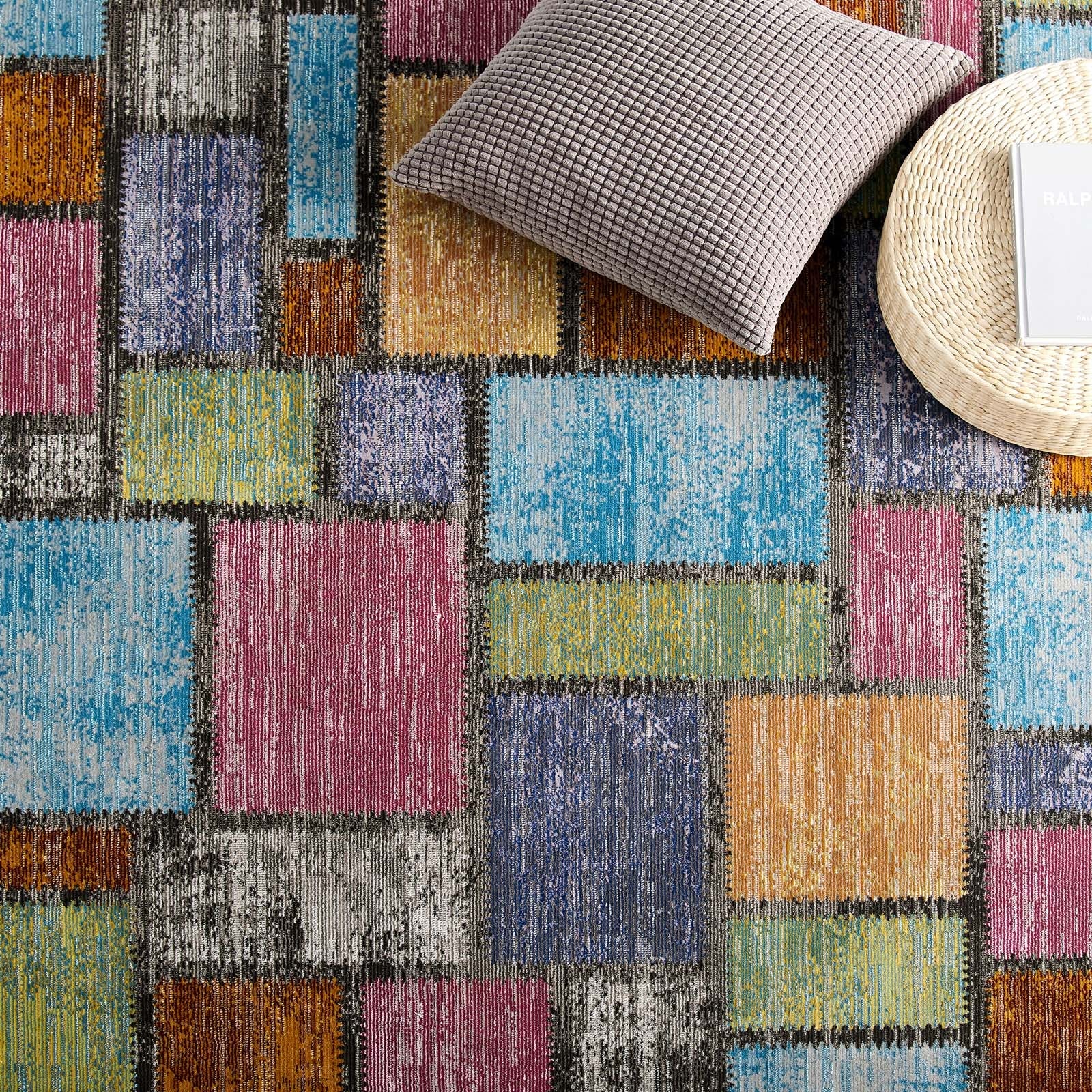 Success Nyssa Abstract Geometric Mosaic 4x6 Area Rug by Modway