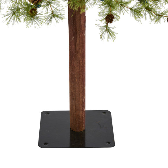 8' Wyoming Alpine Artificial Christmas Tree