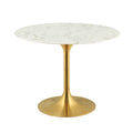 Lippa 40" Round Faux Marble Dining Table by Modway
