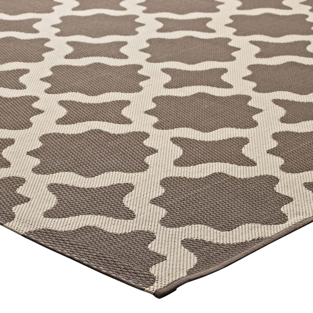 Cerelia Moroccan Trellis Indoor and Outdoor 8x10 Area Rug by Modway