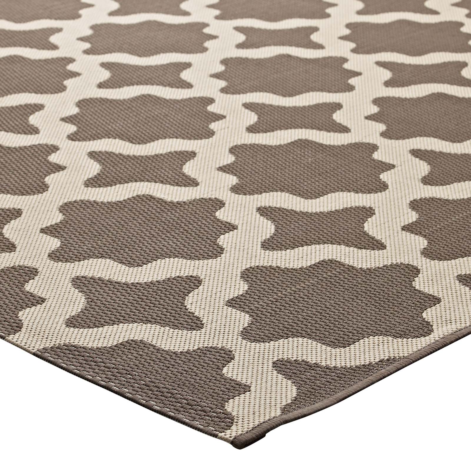 Cerelia Moroccan Trellis Indoor and Outdoor 8x10 Area Rug by Modway