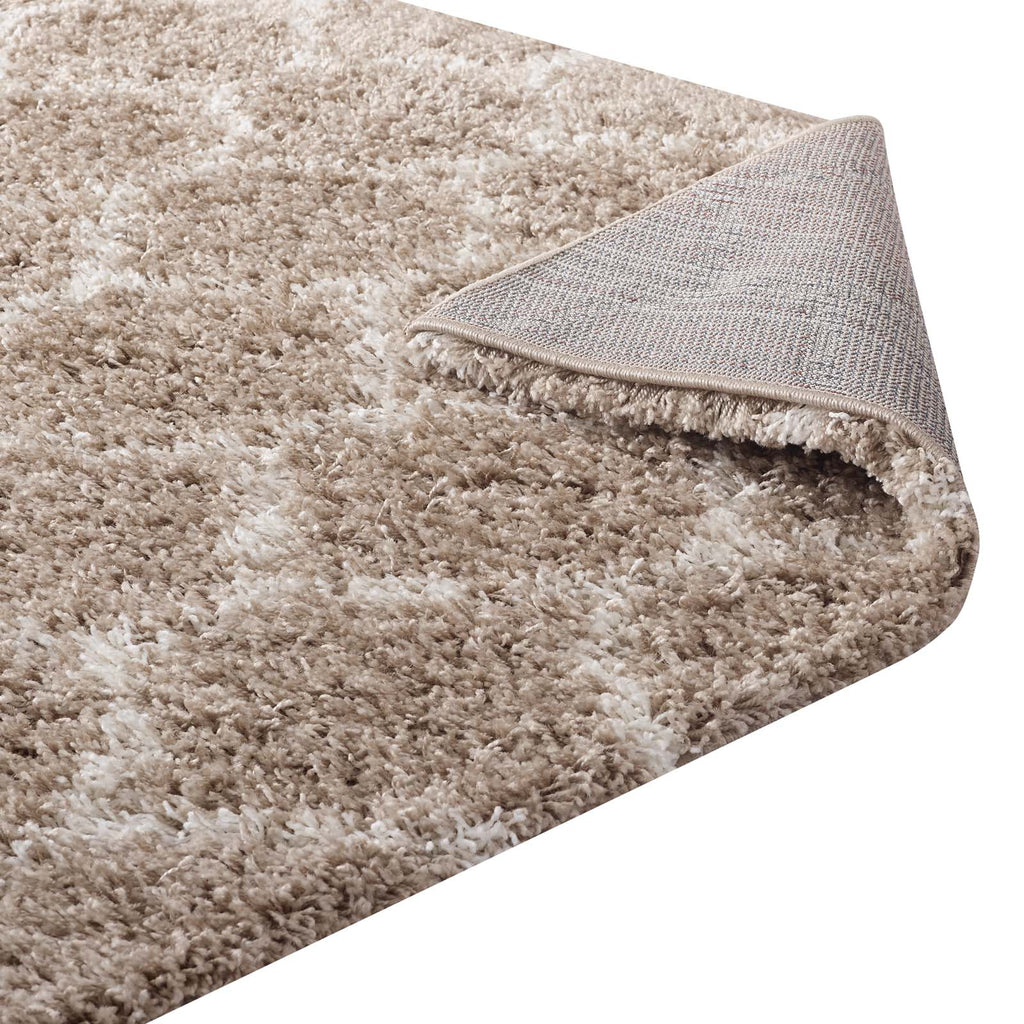 Solvea Moroccan Trellis 5x8 Shag Area Rug by Modway