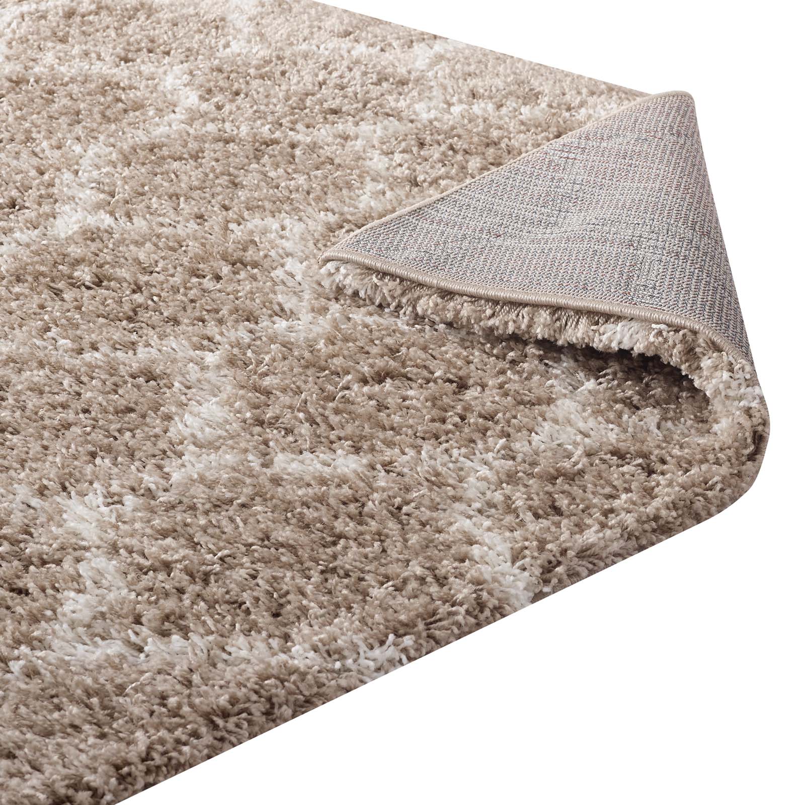 Solvea Moroccan Trellis 5x8 Shag Area Rug by Modway