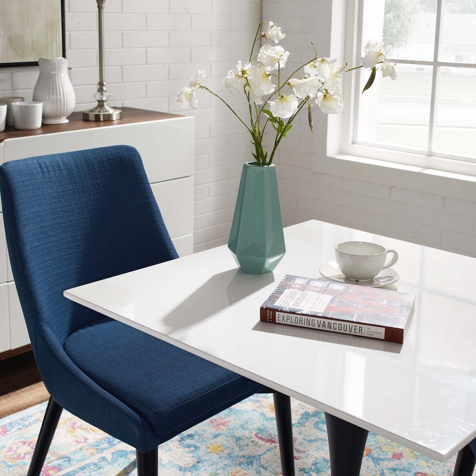 Lippa 28" Square Wood Dining Table by Modway