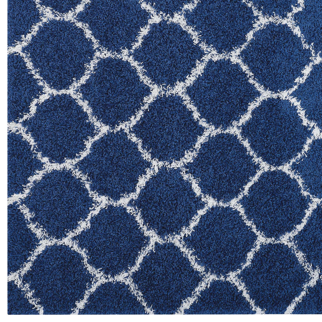 Solvea Moroccan Trellis 5x8 Shag Area Rug by Modway
