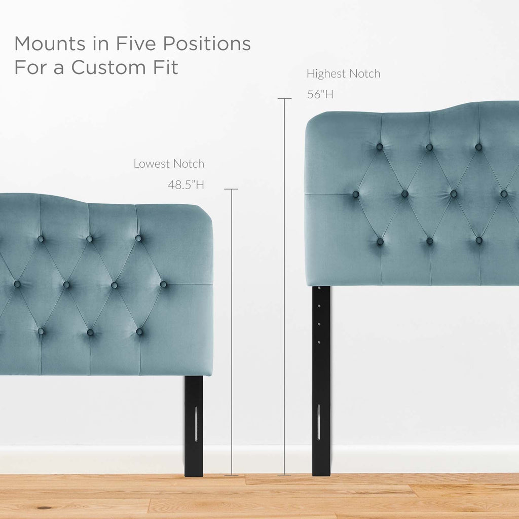Annabel Diamond Tufted Performance Velvet Queen Headboard by Modway