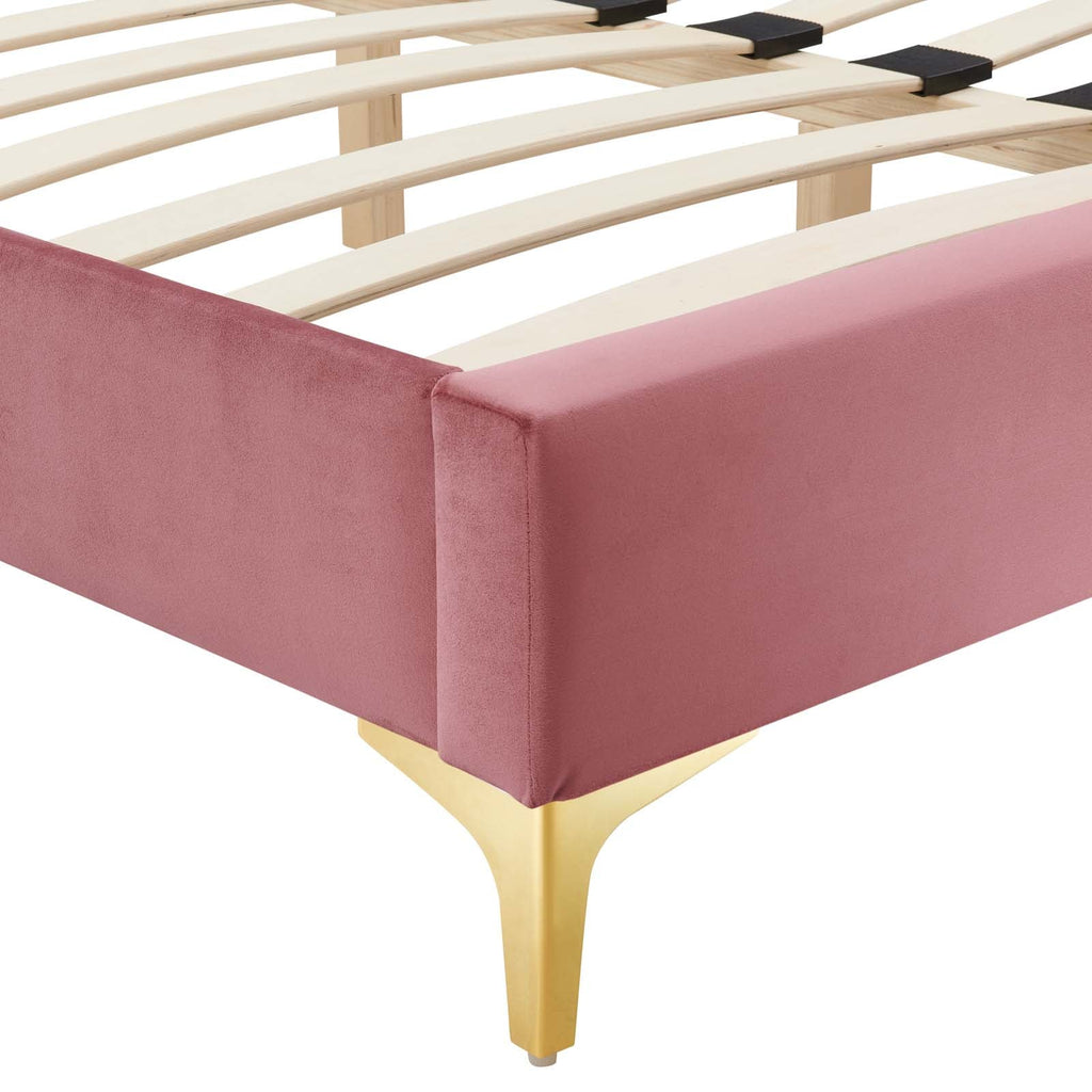 Sutton Performance Velvet Twin Bed Frame by Modway