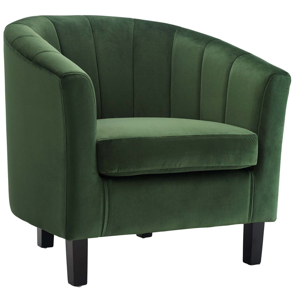 Prospect Channel Tufted Performance Velvet Armchair by Modway