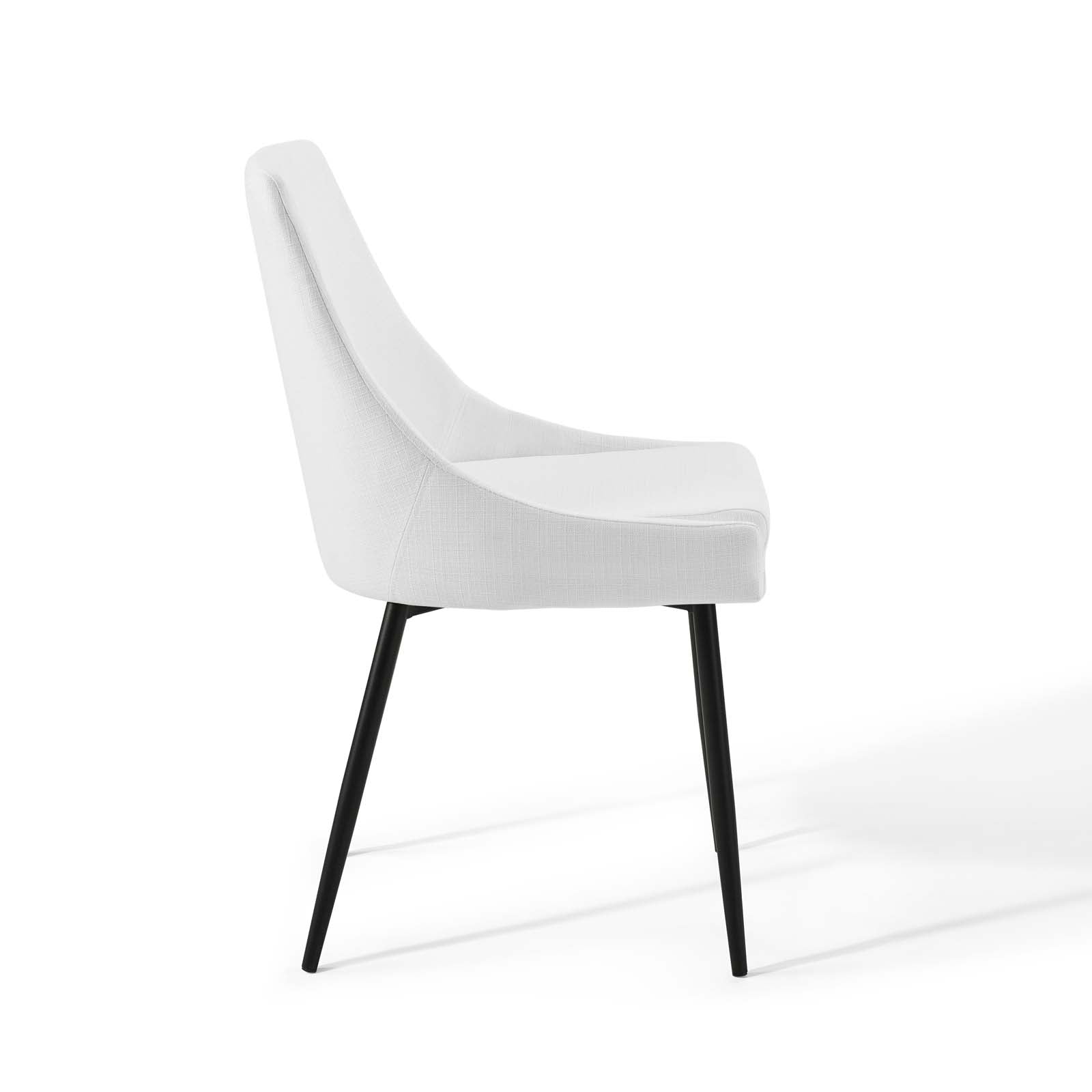 Viscount Upholstered Fabric Dining Chairs Set of 2 by Modway