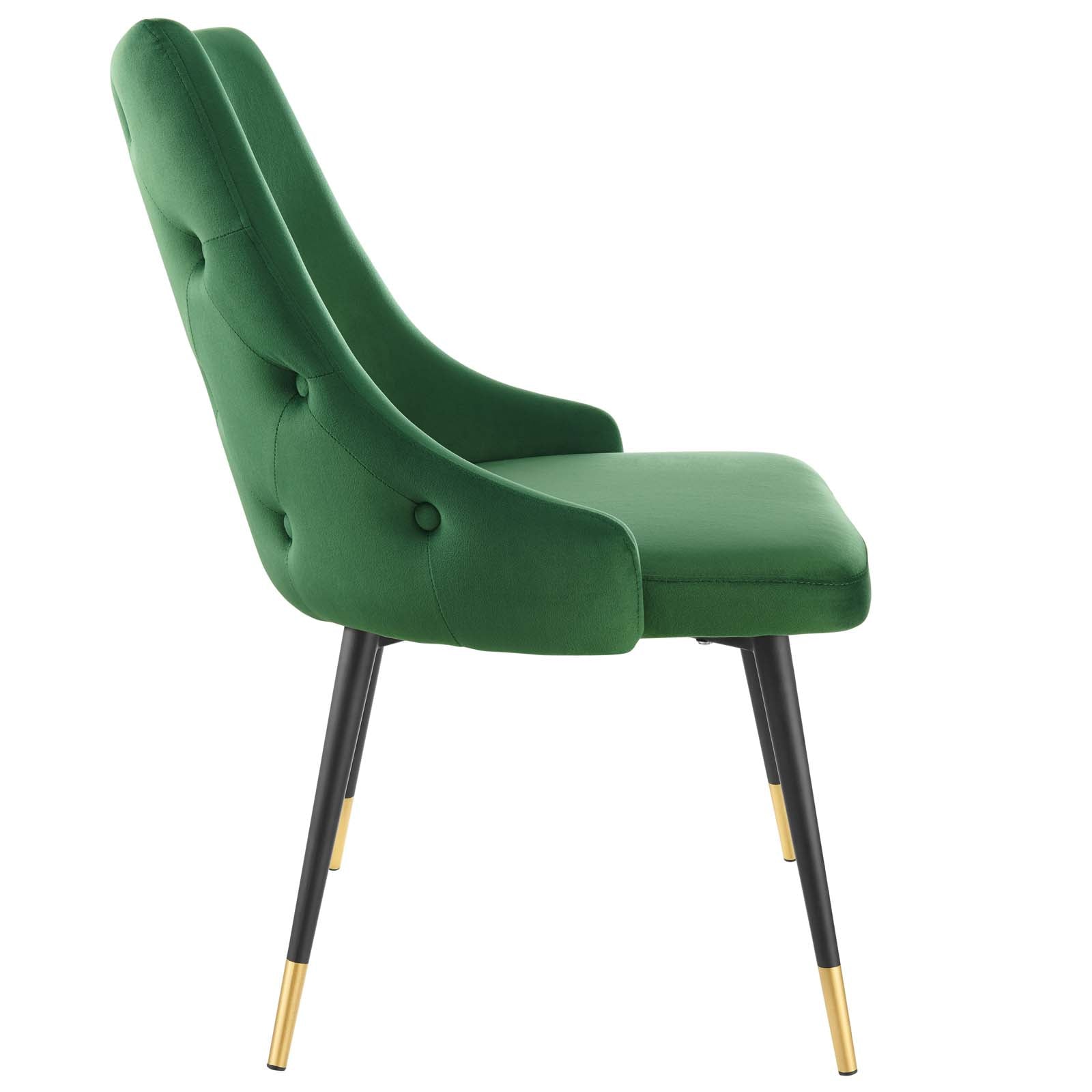 Adorn Performance Velvet Dining Side Chair Set of 2 by Modway