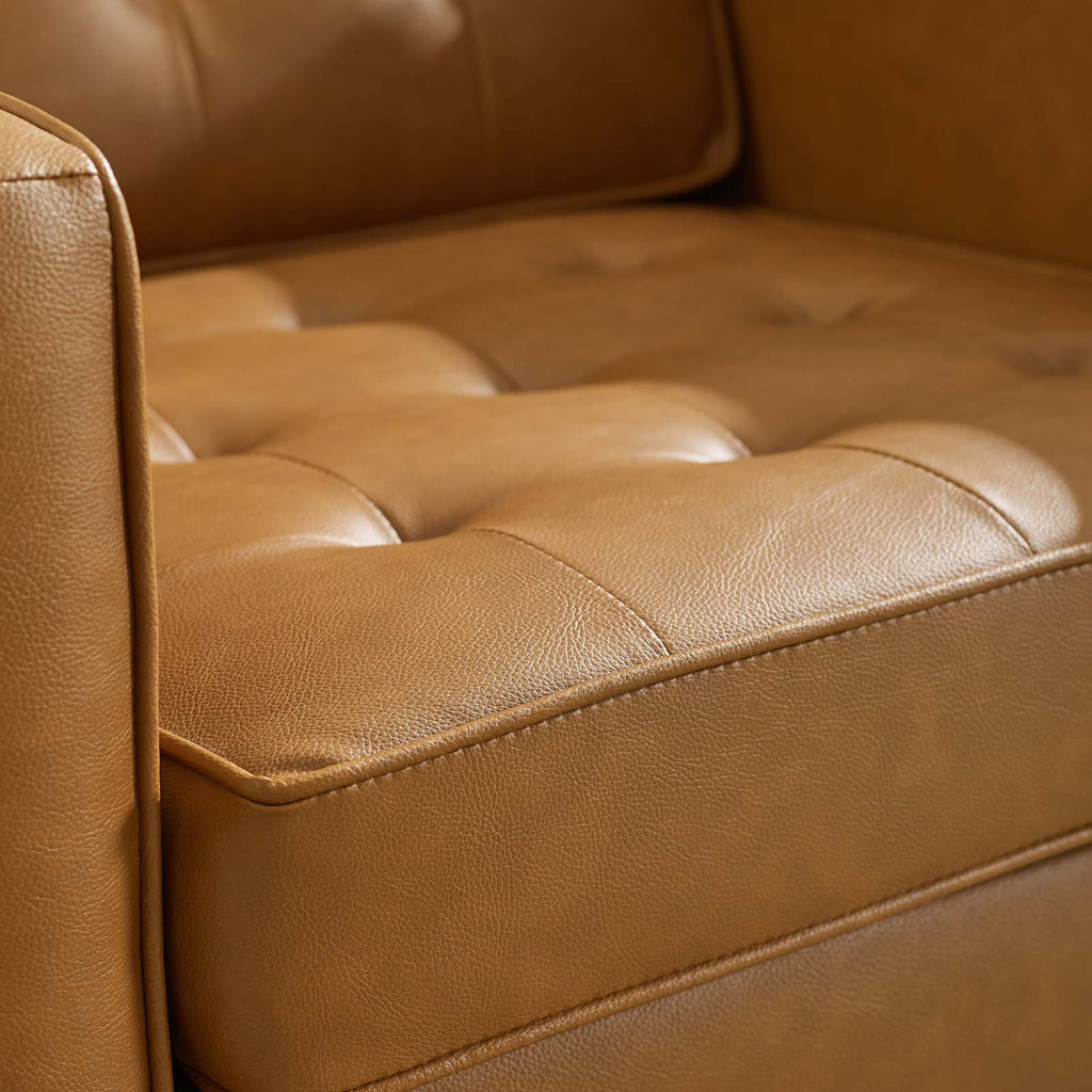Loft Tufted Vegan Leather Armchair by Modway