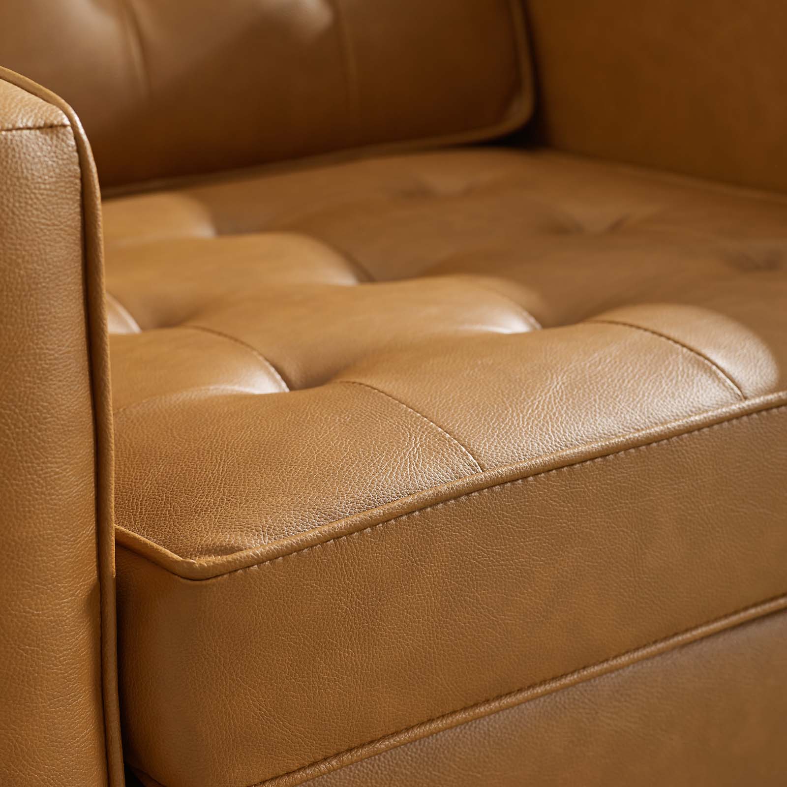 Loft Tufted Vegan Leather Armchair by Modway