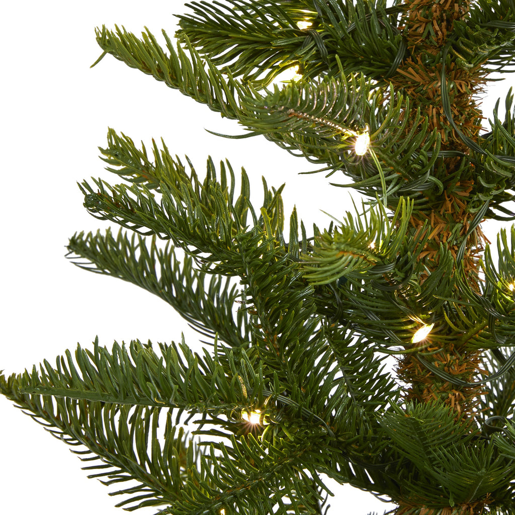 5' Alaskan Alpine Artificial Christmas Tree with 100 Clear Microdot