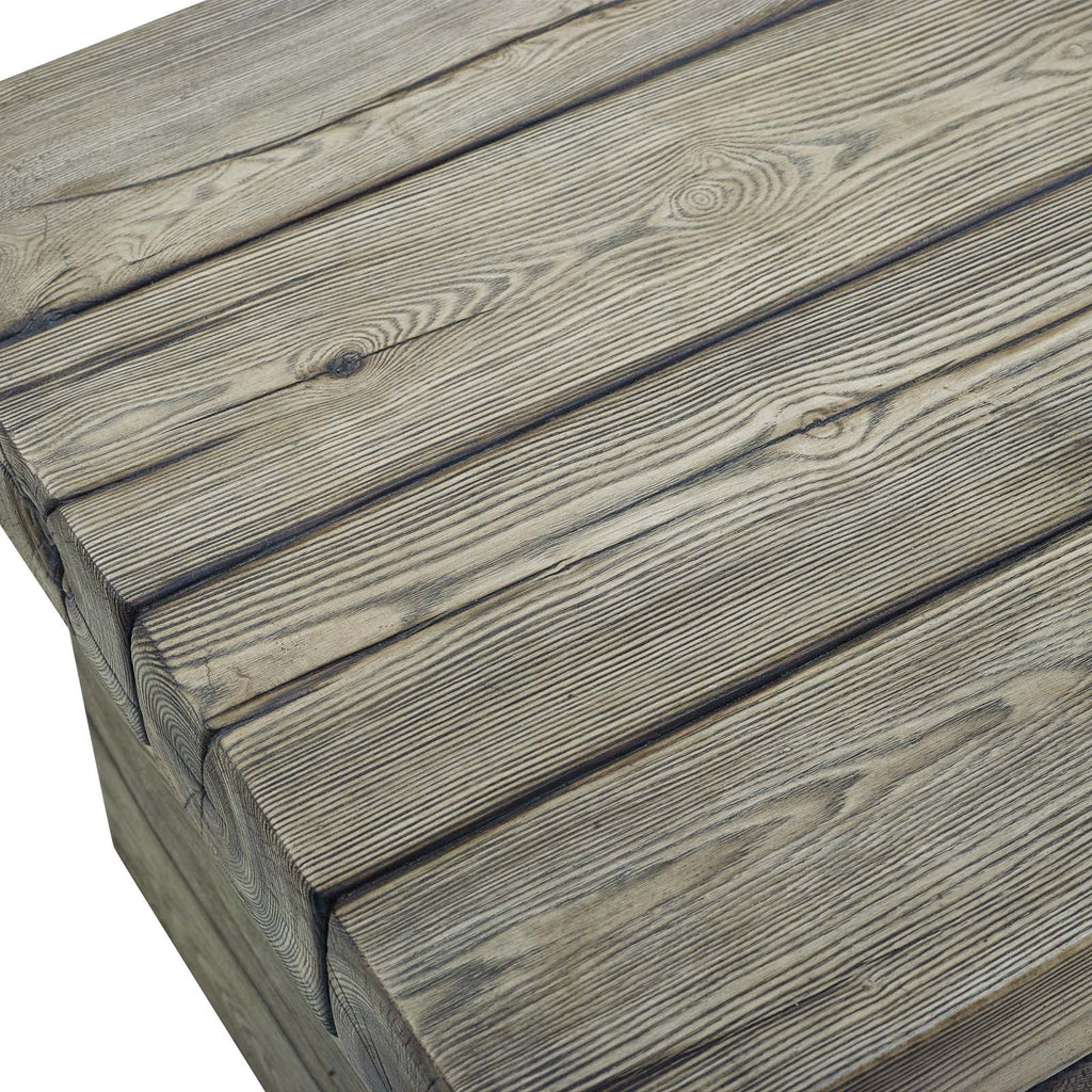 Manteo Rustic Coastal Outdoor Patio Side Table by Modway
