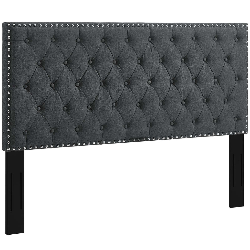 Helena Tufted Upholstered Linen Fabric Full / Queen Headboard by Modway
