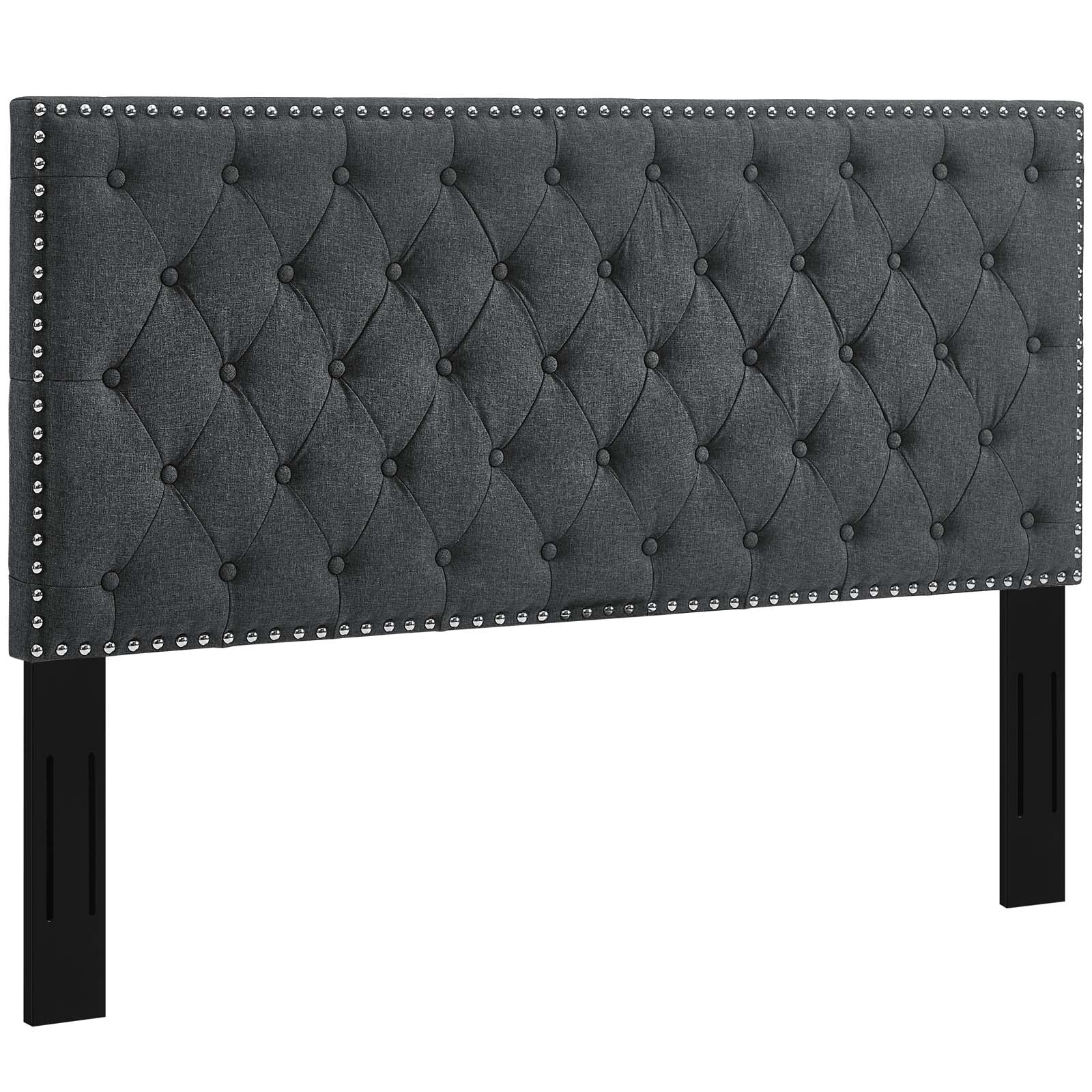 Helena Tufted Upholstered Linen Fabric Full / Queen Headboard by Modway