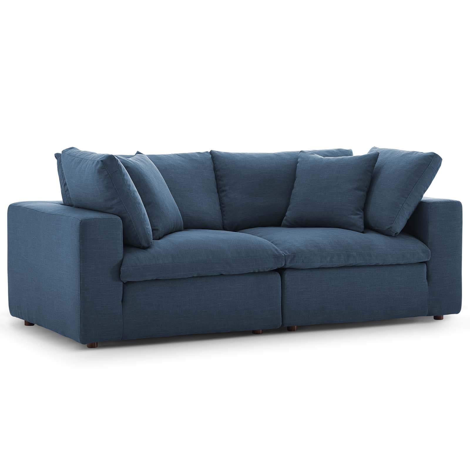 Commix 2 Piece Down Filled Overstuffed Sectional Sofa Set by Modway