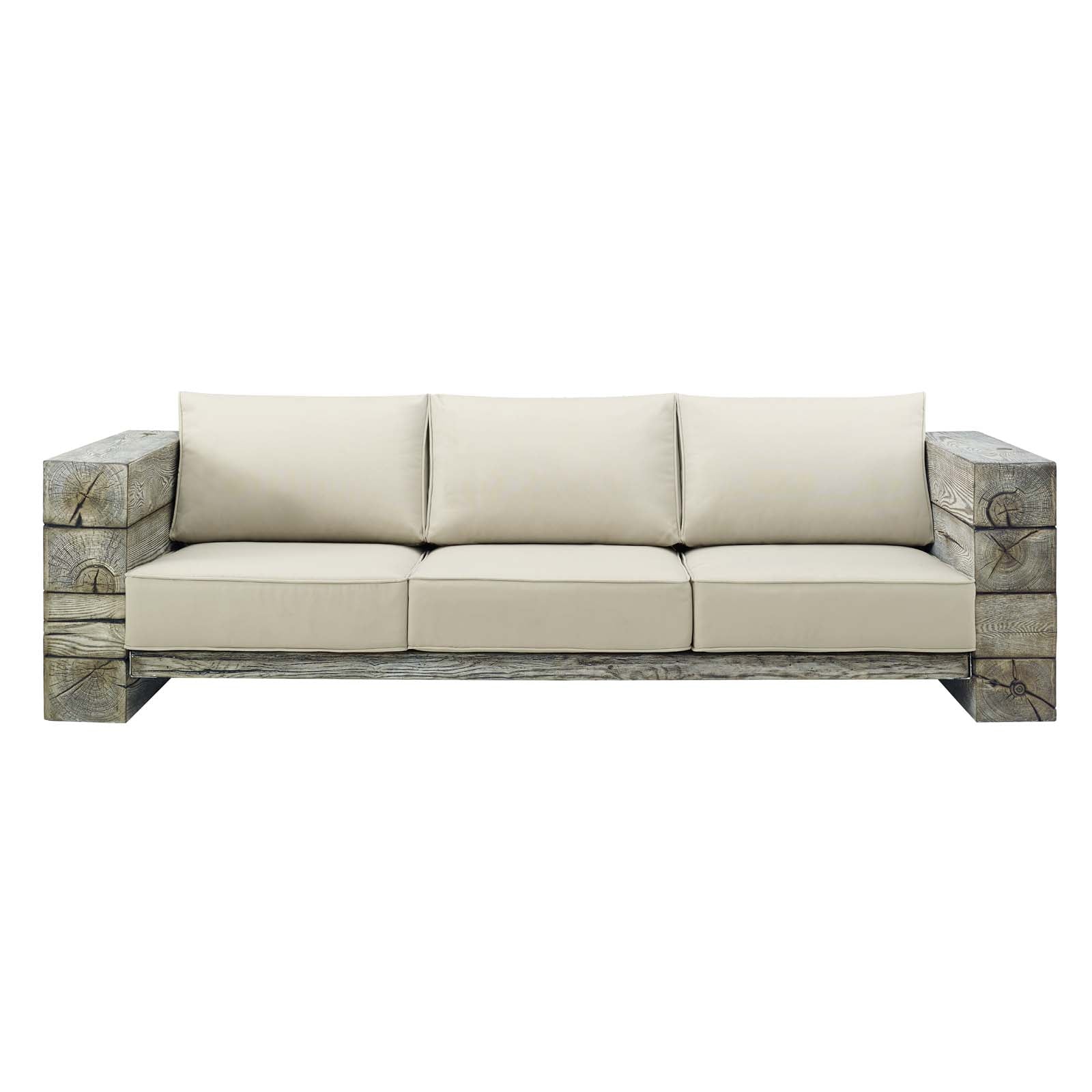 Manteo Rustic Coastal Outdoor Patio Sunbrella¨Sofa by Modway