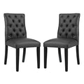 Duchess Vinyl Dining Chair Set of 2 by Modway