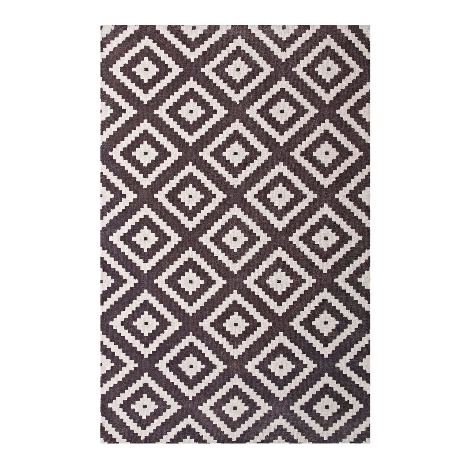 Alika Abstract Diamond Trellis 5x8 Area Rug by Modway