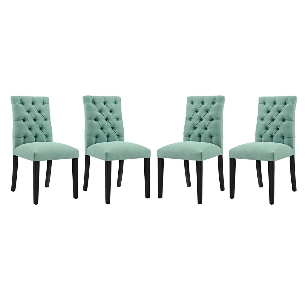 Duchess Fabric Dining Chair Set of 4 by Modway