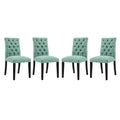Duchess Fabric Dining Chair Set of 4 by Modway