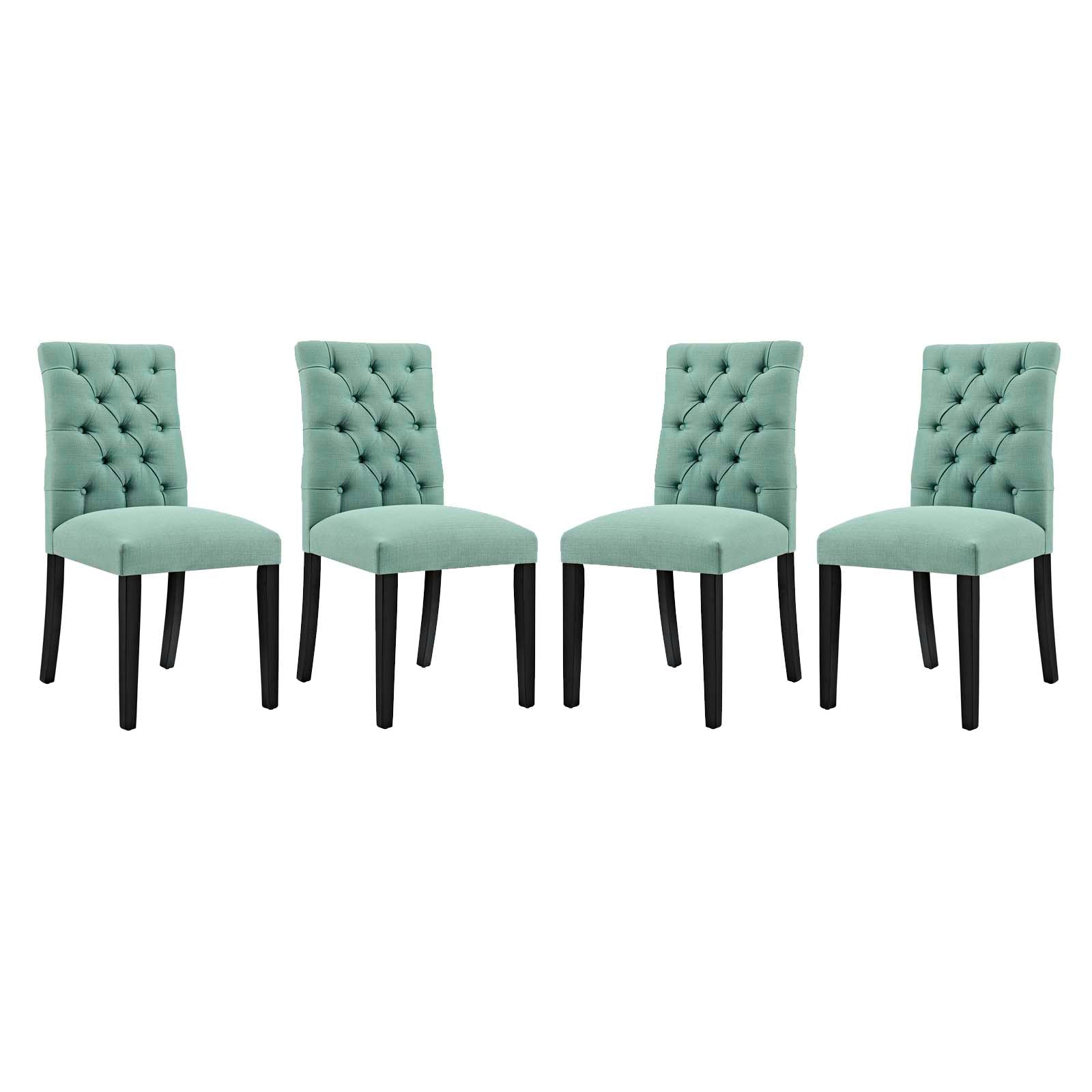 Duchess Fabric Dining Chair Set of 4 by Modway