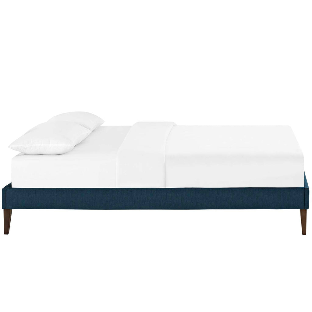 Tessie Fabric Full Bed Frame with Squared Tapered Legs by Modway