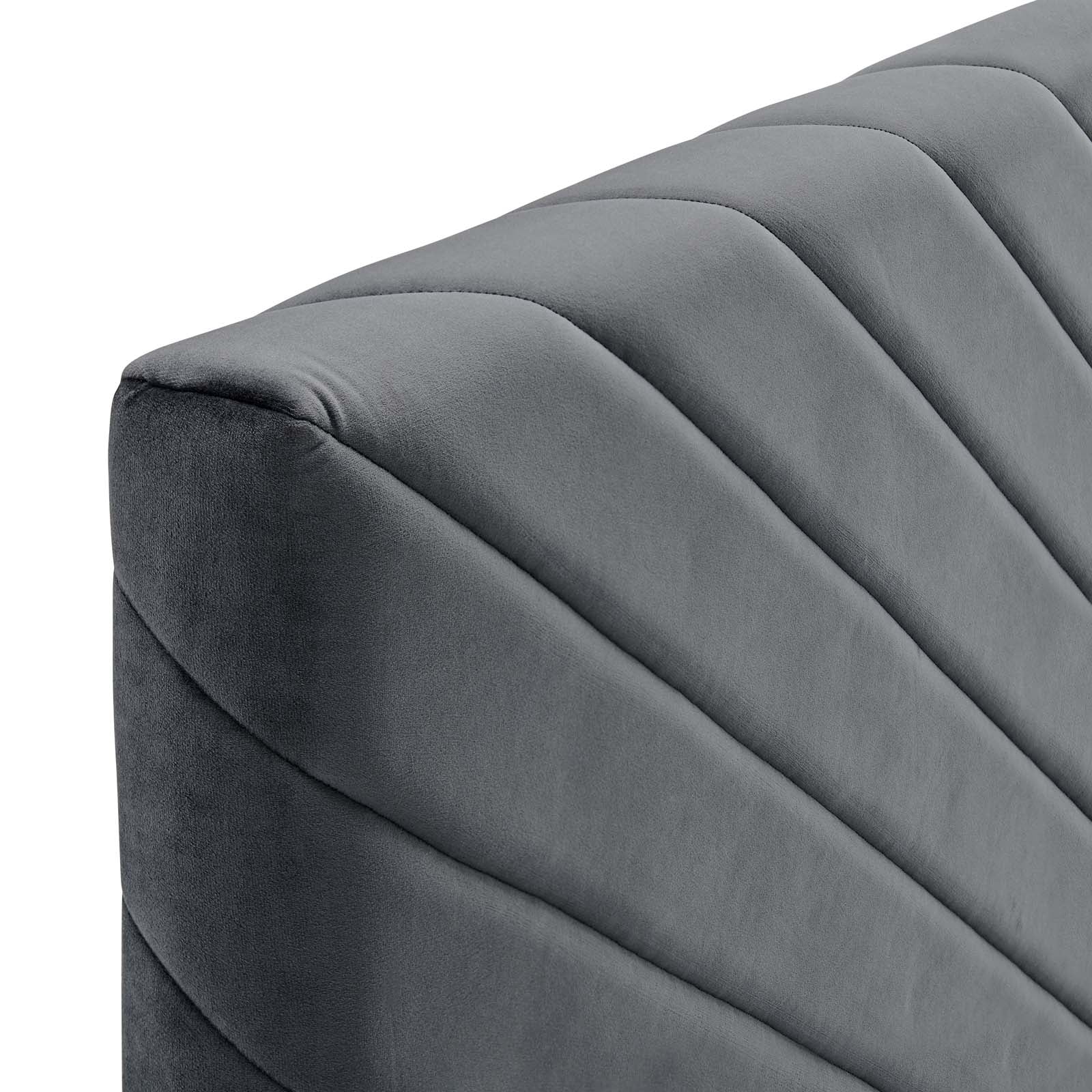 Alyson Angular Channel Tufted Performance Velvet King / California King Headboard by Modway