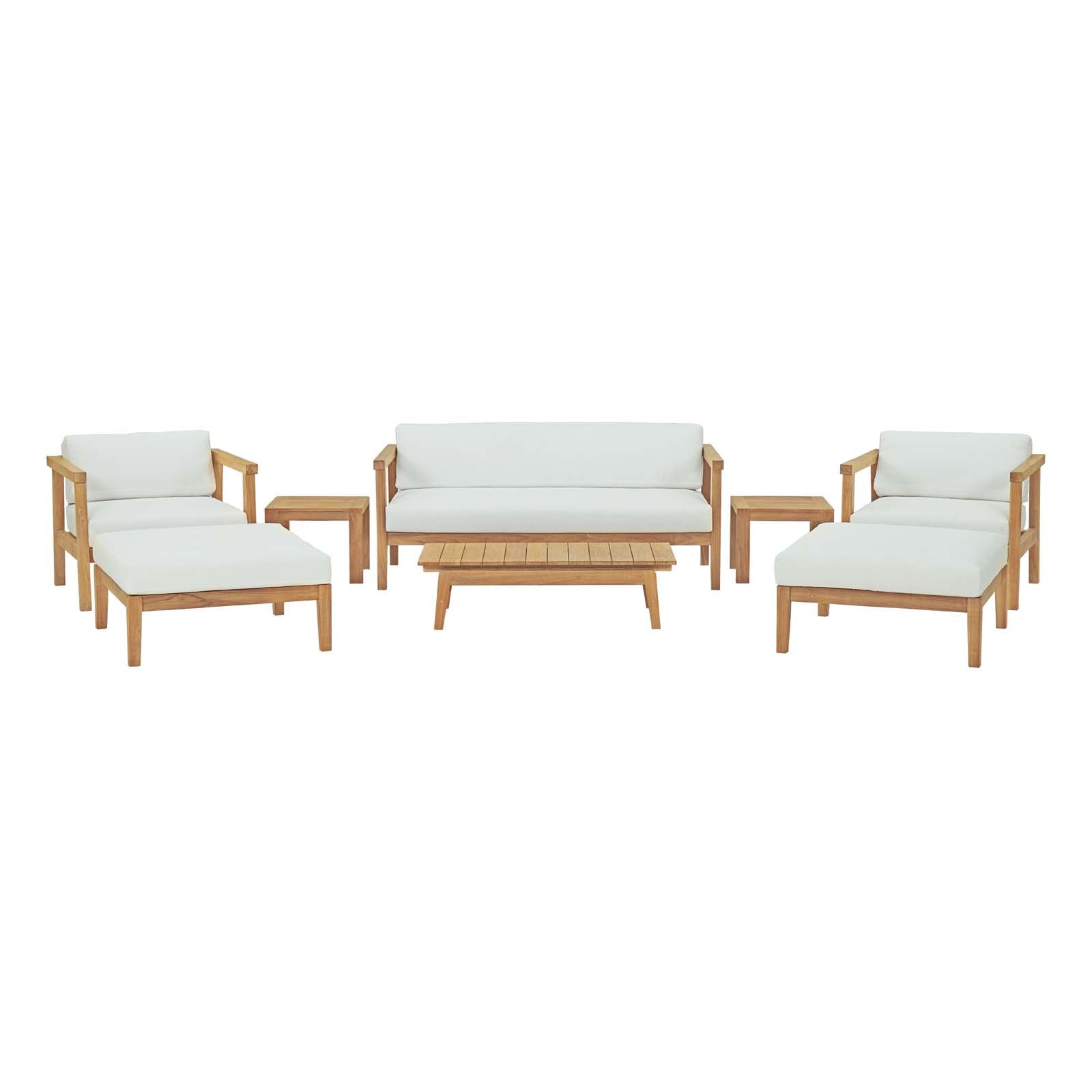 Bayport 8 Piece Outdoor Patio Teak Set by Modway
