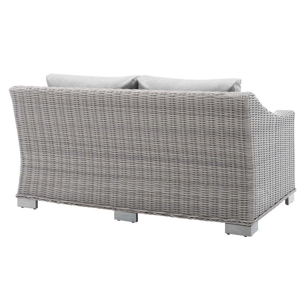 Conway Sunbrella¨ Outdoor Patio Wicker Rattan Loveseat by Modway