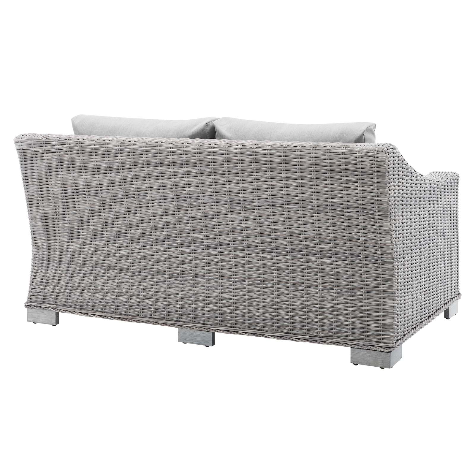 Conway Sunbrella¨ Outdoor Patio Wicker Rattan Loveseat by Modway