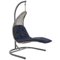 Landscape Hanging Chaise Lounge Outdoor Patio Swing Chair by Modway