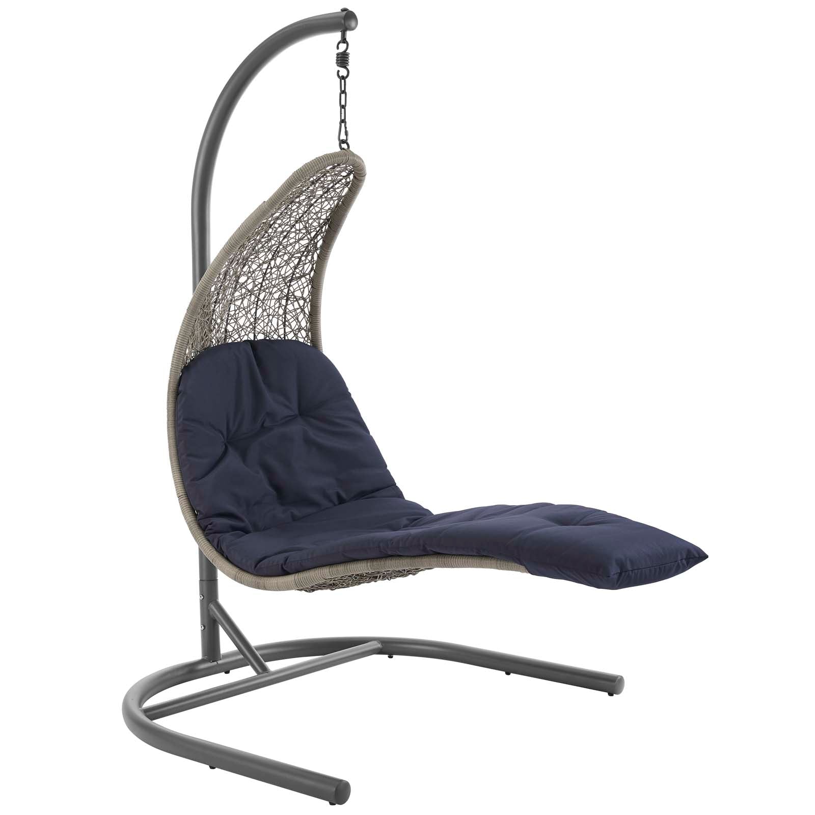 Landscape Hanging Chaise Lounge Outdoor Patio Swing Chair by Modway